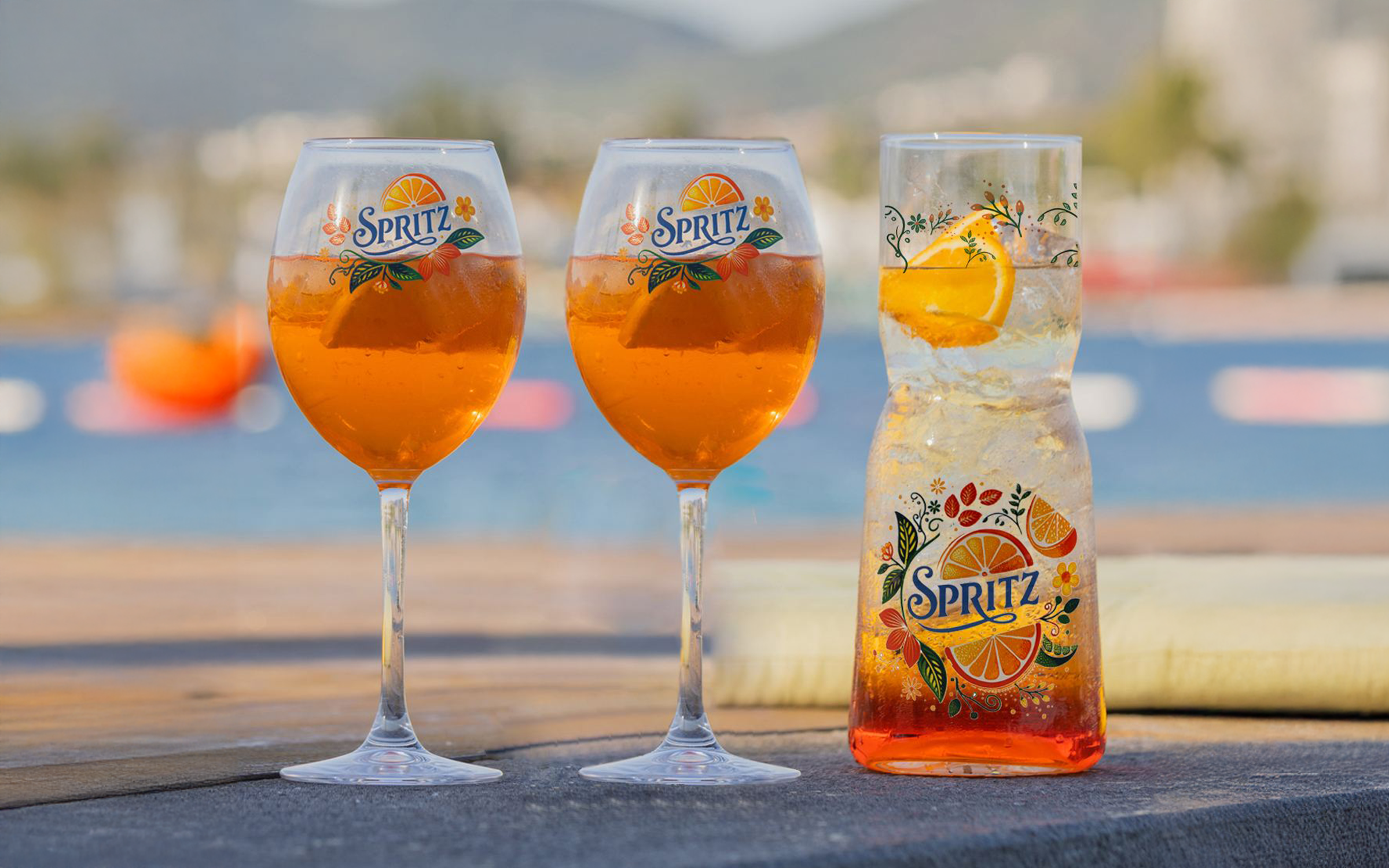 Set of carafe with 2 glasses Cocktail, transparent  2